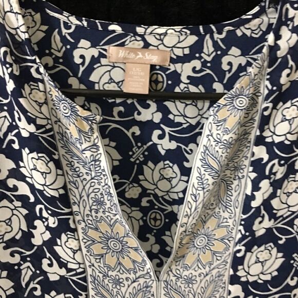 White Stag Slit bottom Chiffon Top - Picture 7 of 10